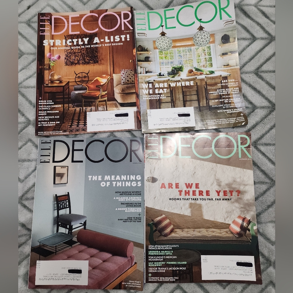 Modern Home Decor Magazine Set Of 4